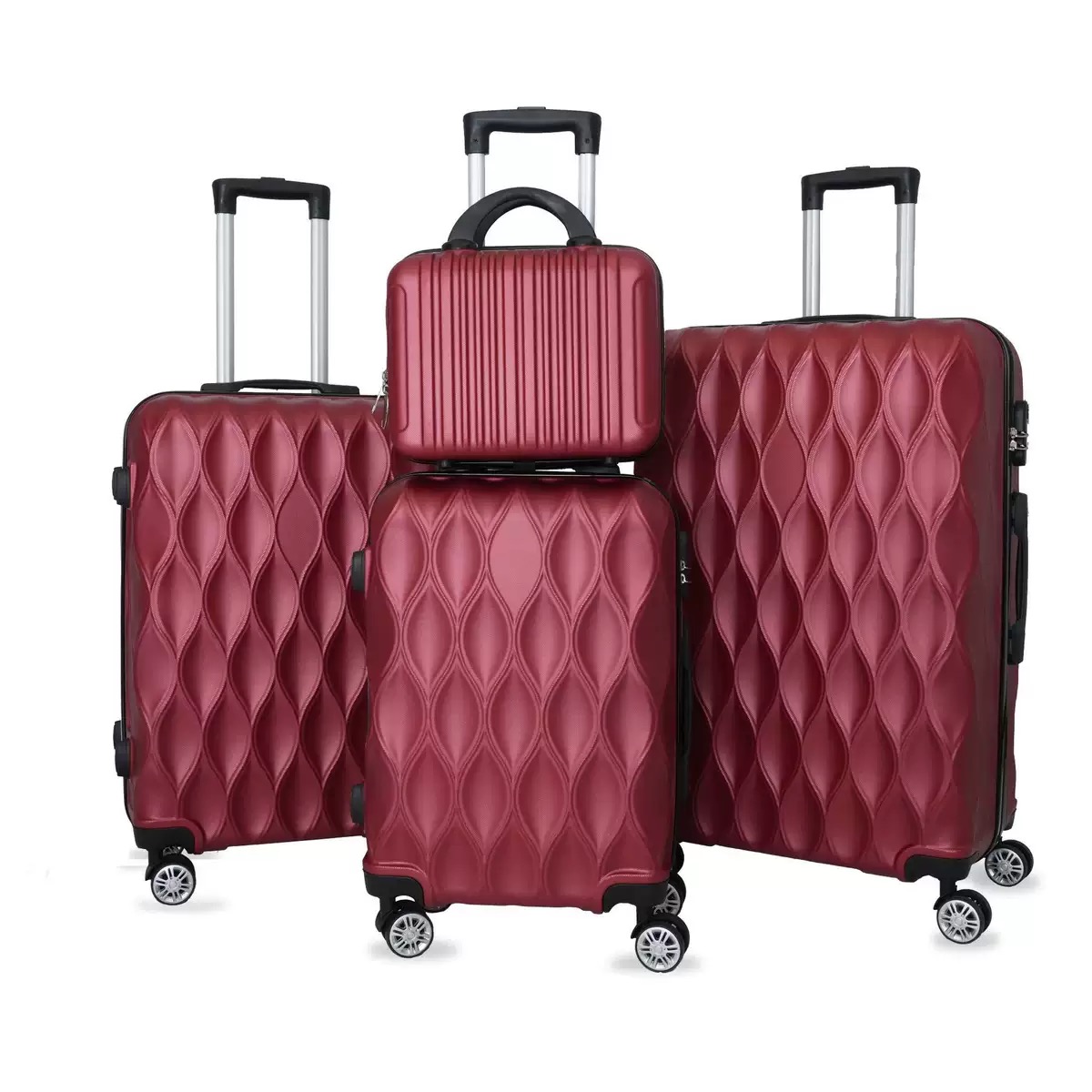 4-Piece Factory ABS Universal Wheel Luggage Set (12/20/24/28 Inch)