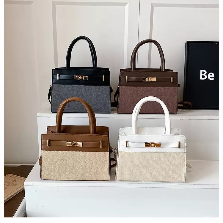 2025 Autumn Retro Contrast Color Crossbody Shoulder Women's Bag