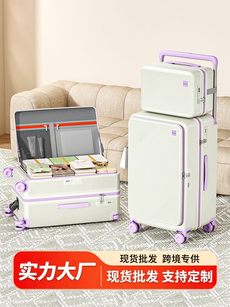 Large Capacity Student Luggage with Zipper Opening