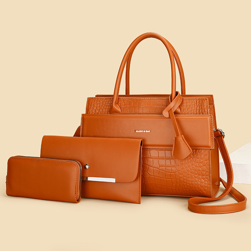 Multi Piece Women's Large Capacity Shoulder & Crossbody Bag Set