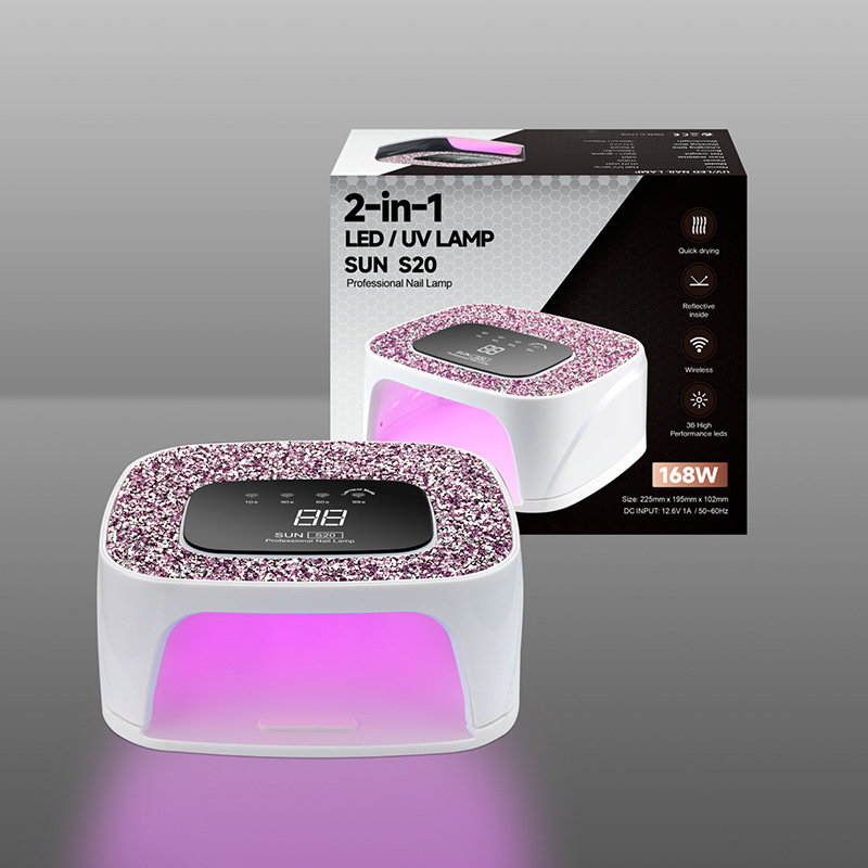 Smart Nail Lamp S20 High-Power Plug-in Nail Dryer Curing Light for Gel Polish