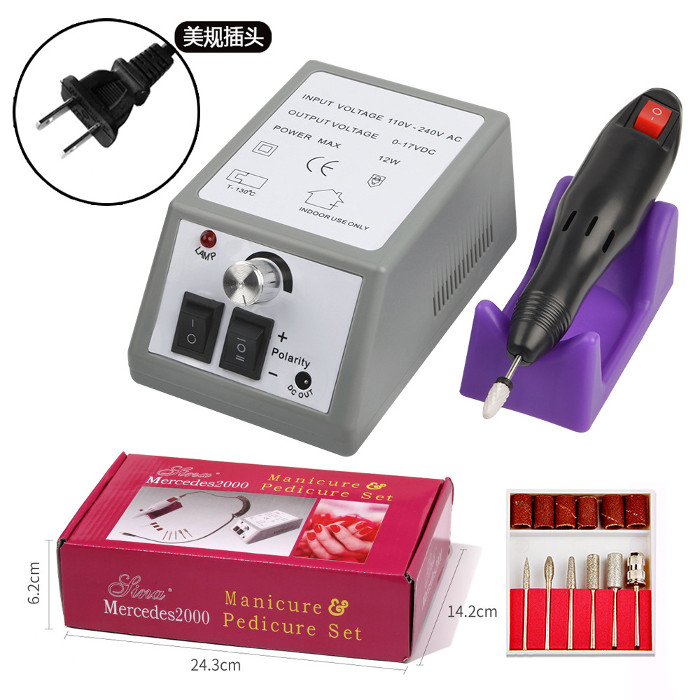 Electronic Nail Drill Machine 2000 Electric Nail Polishing Set