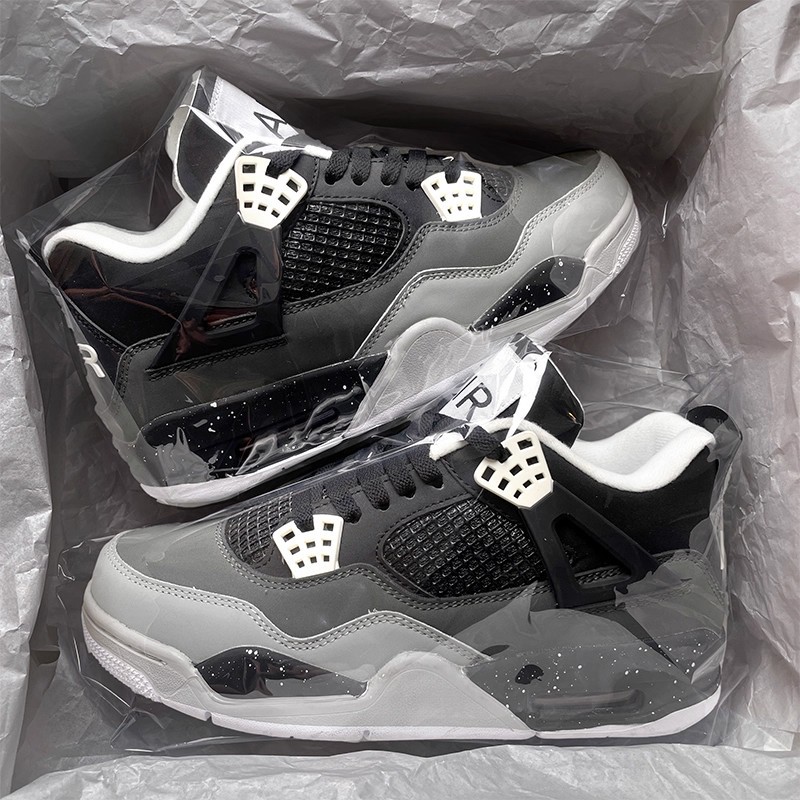 Aj4 Fear Men's Shoes 2025 Autum Official Authentic Flagship Basketball Shoes