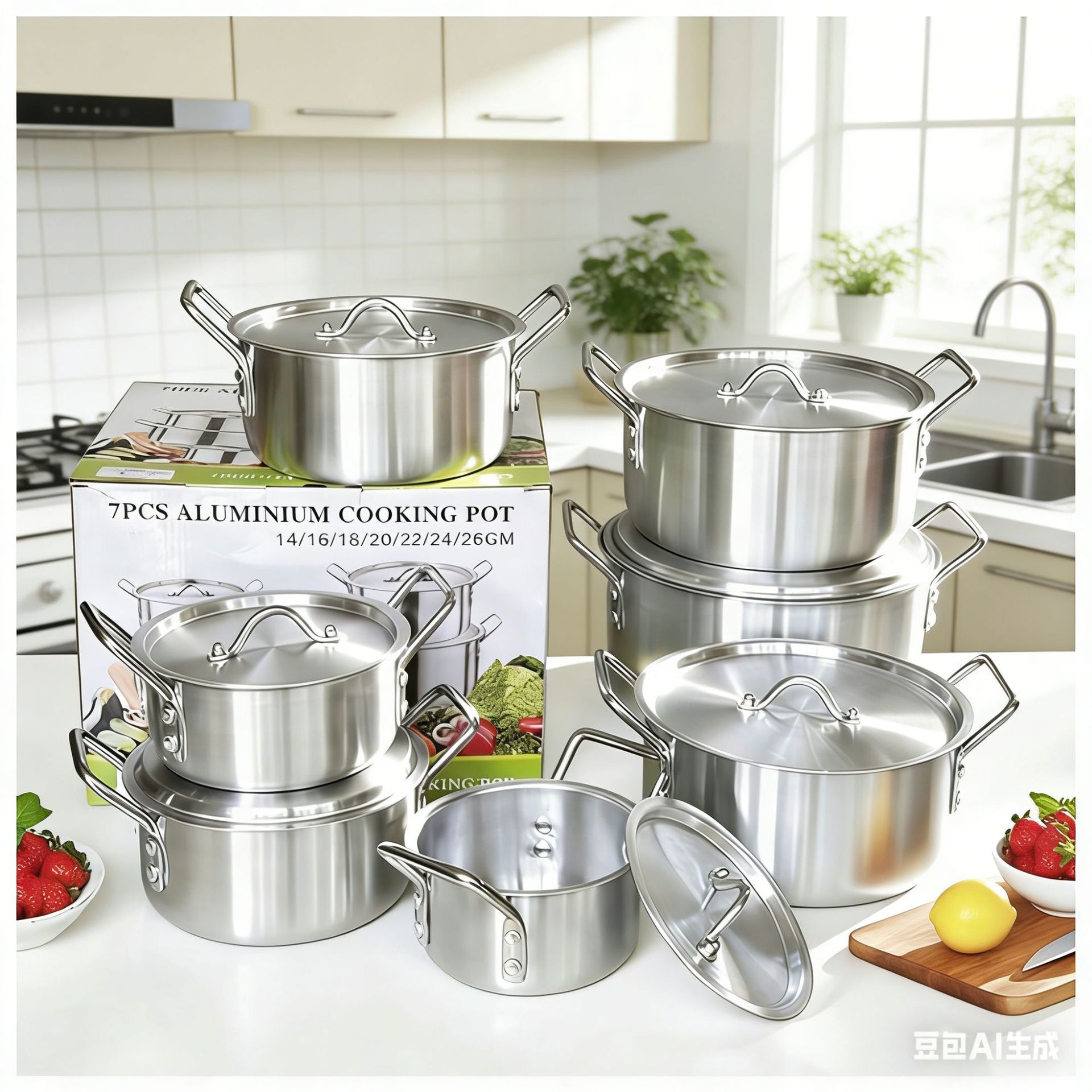 14-Piece Aluminum Set for Home Use