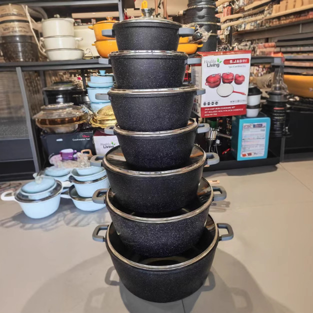 7Size Set Large Size Set with Bottom Die-Casting Soup Pot