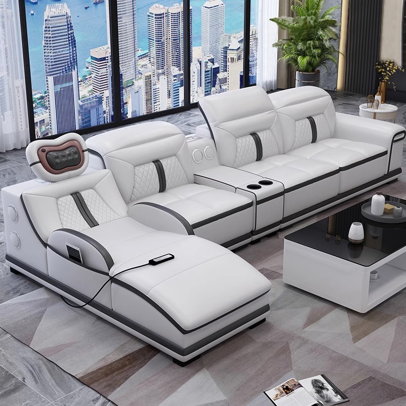 Leather sofa Intelligent Multifunctional sofa