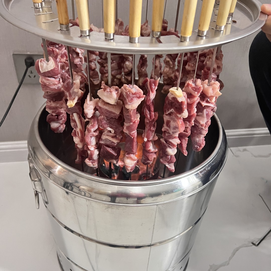 Charcoal Grill Household Indoor Smokeless Carbon Barbecue String Machine