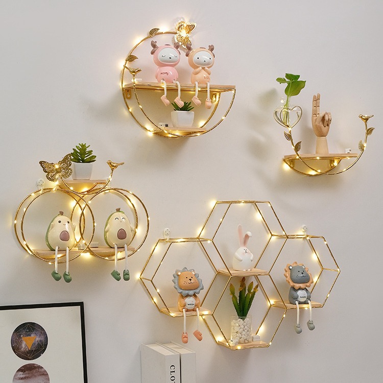 Punch-free living room wall hanging decoration light