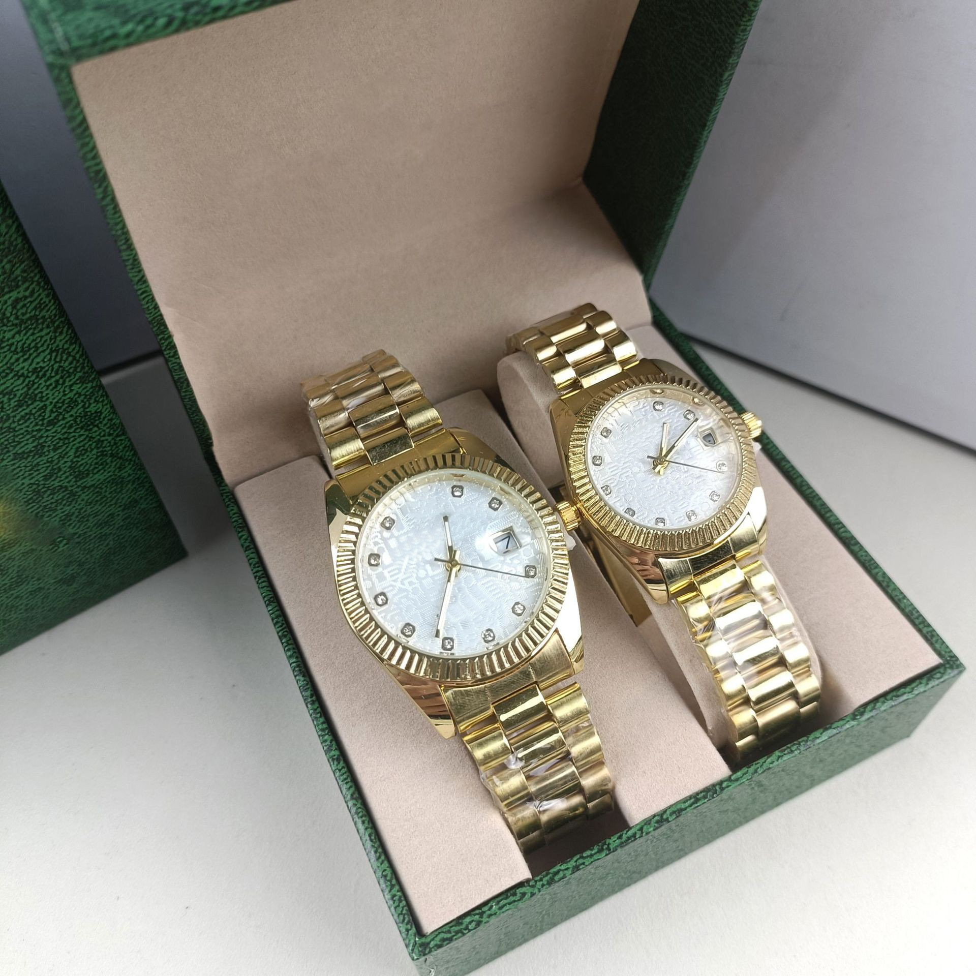 Couple Steel Band Pair Watch