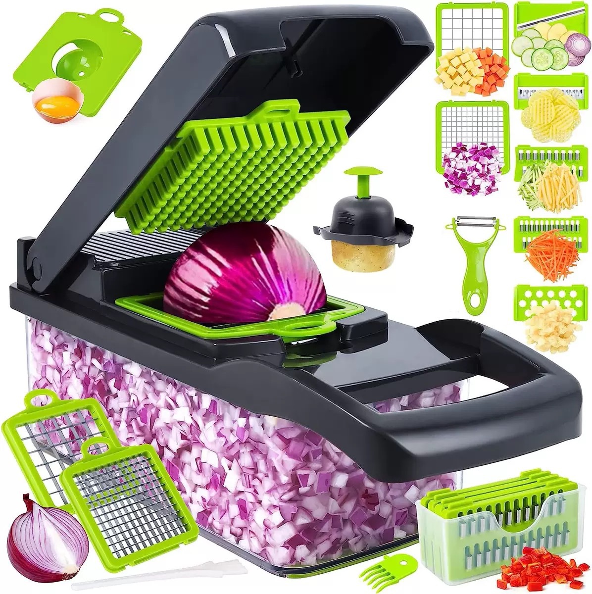 Vegetable Cutting Artifact Multi-Functional Vegetable Cutter