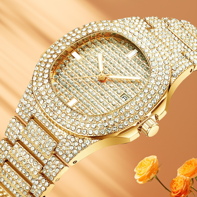 Watch Men's Full Diamond Women's Watch