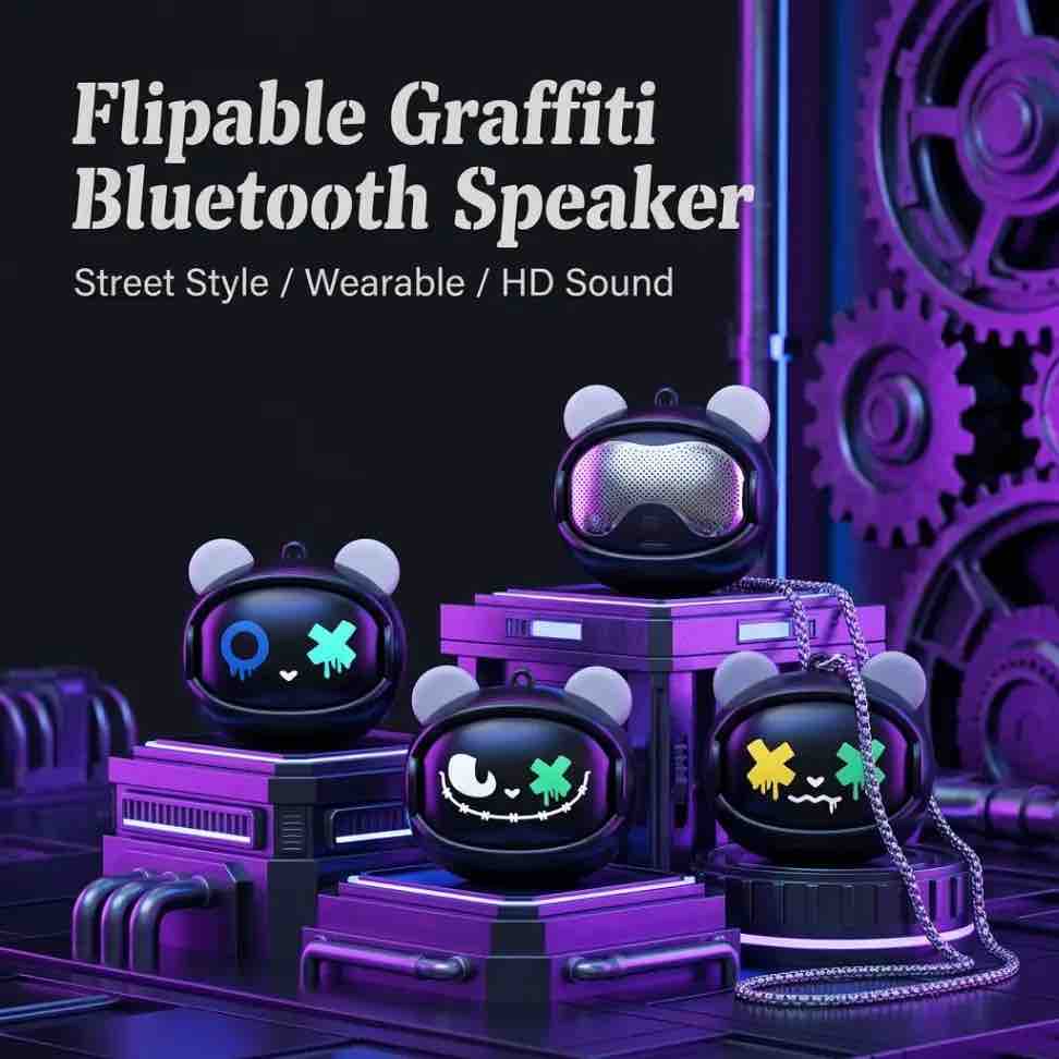 Flipable Graffiti Bluetooth Speaker