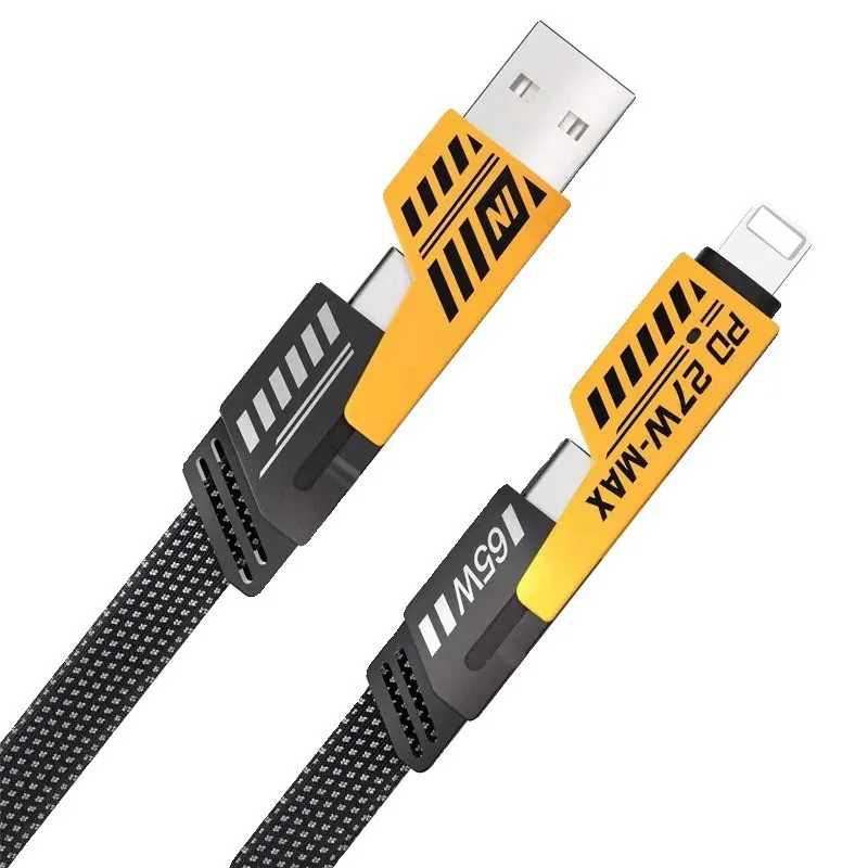 Mecha War Rope Data Cable Four-in-One