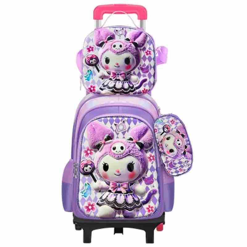 Cute Cartoon Three Piece Set School Bag, Lunch Bag and Pencil Case