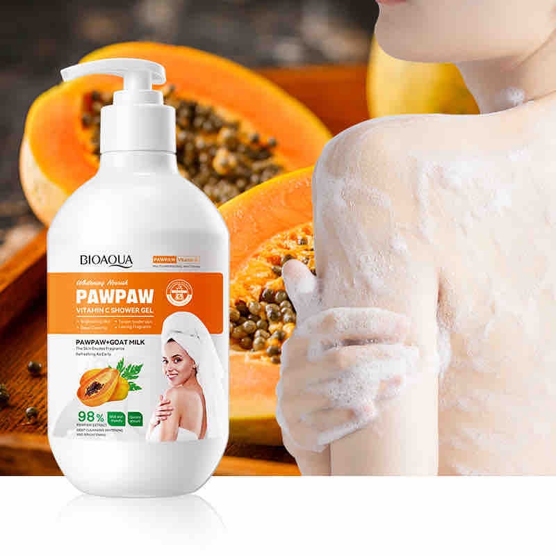 BIOAOUA Papaya Vitamin C Shower Gel & Body Wash