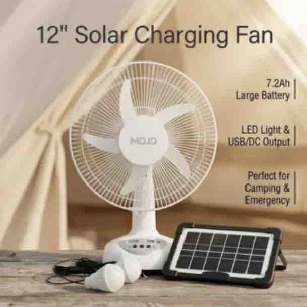 12 Inches Solar Charging Fan