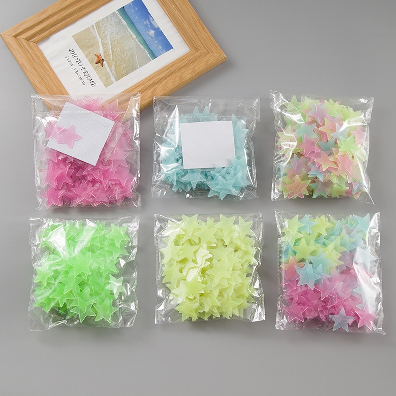 100 Luminous Star Stickers for Bedroom