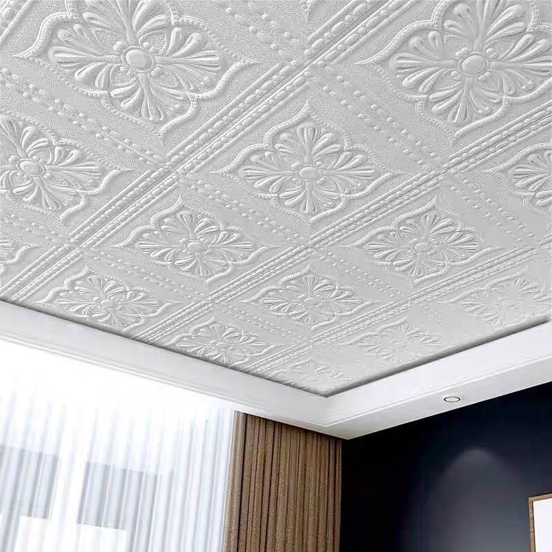 Ceiling Stickers 3D Stereo Self-Adhesive Wall Stickers for Roof