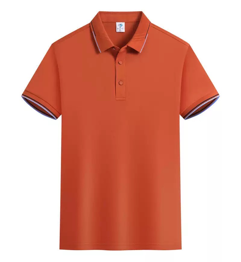 High-End Workwear T-Shirt Short-Sleeved Custom Logo Men's Spring and Summer Team Advertising Lapel Workwear Polo Cultural Shirt