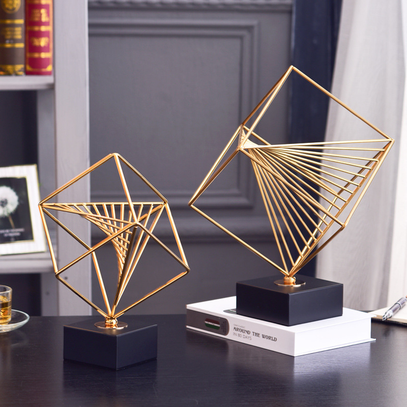 European Style Light Luxury Rubik's Cube Metal Ornaments European Style Light Luxury Rubik's Cube Metal Ornaments