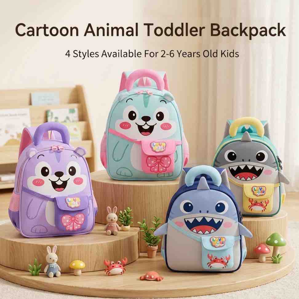 Cartoon Animal Toddler Backpack