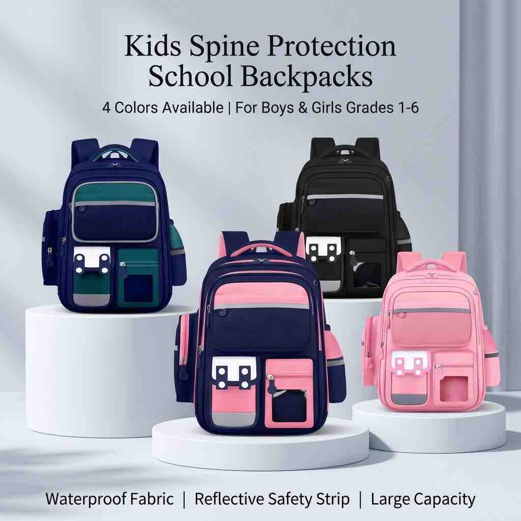 Kids Spine Protection School Backpack