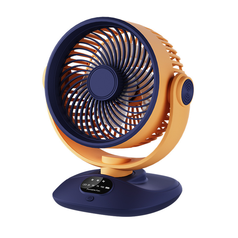 Desktop Fan, Rechargeable Fan with Oscillating Function